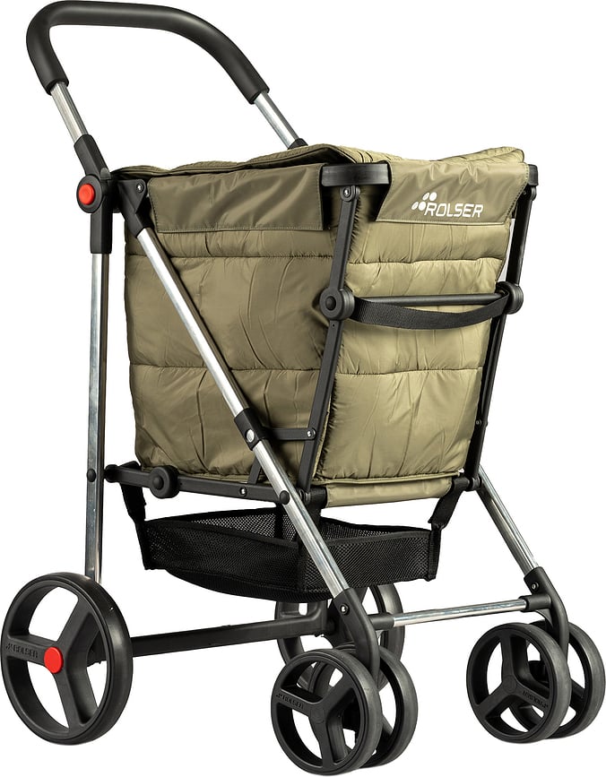 Rolser Basket Polar 4B Chariot de Courses pliable, vert