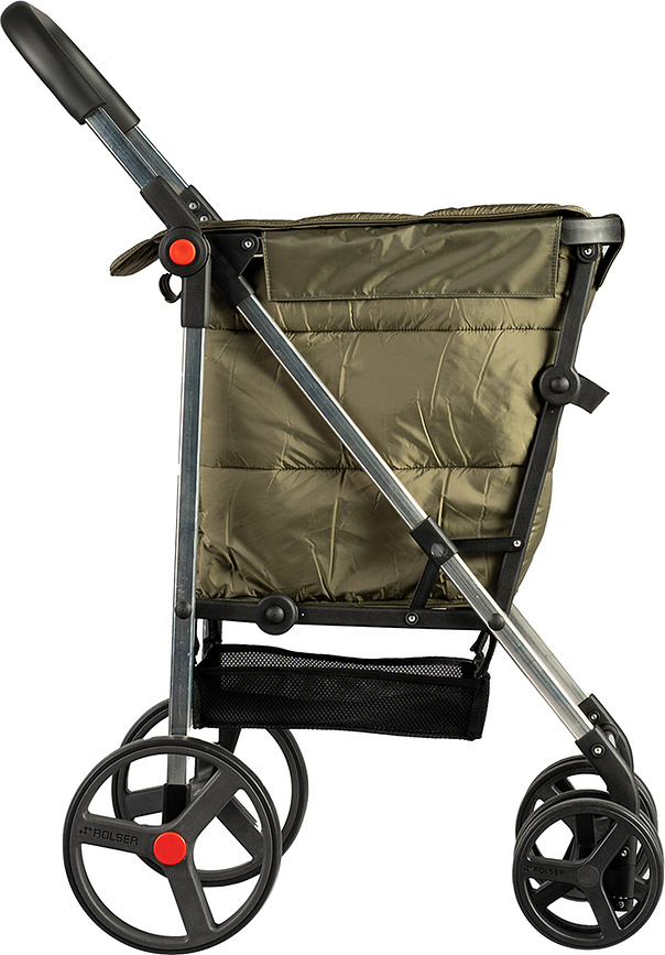 Rolser Basket Polar 4B Chariot de Courses pliable, noir