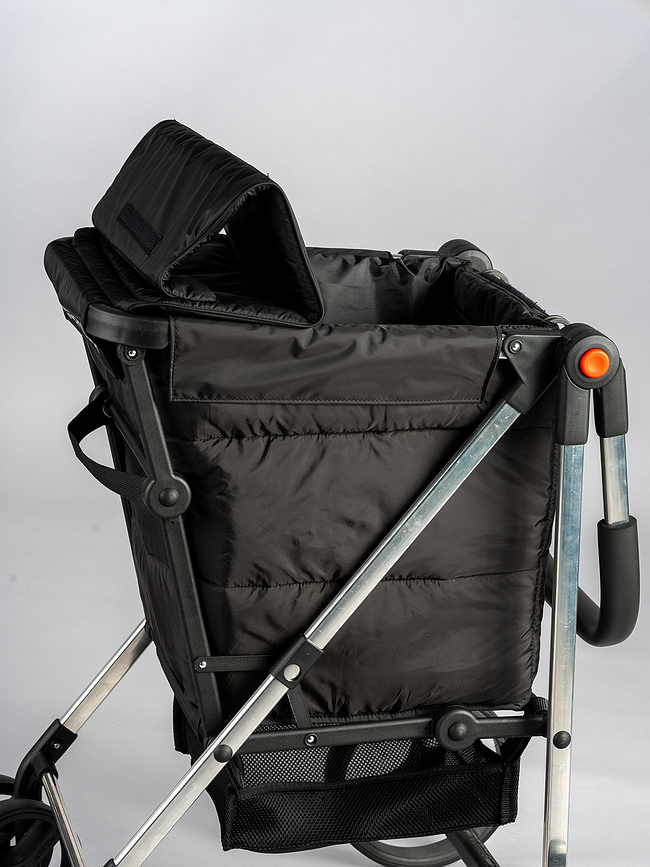 Rolser Basket Polar 4B Chariot de Courses pliable, noir