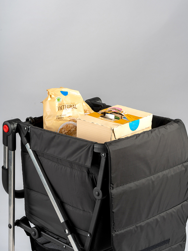 Rolser Basket Polar 4B Chariot de Courses pliable, noir