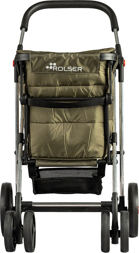 Rolser Basket Polar 4B Καρότσι Αγορών πτυσσόμενο, μαύρο