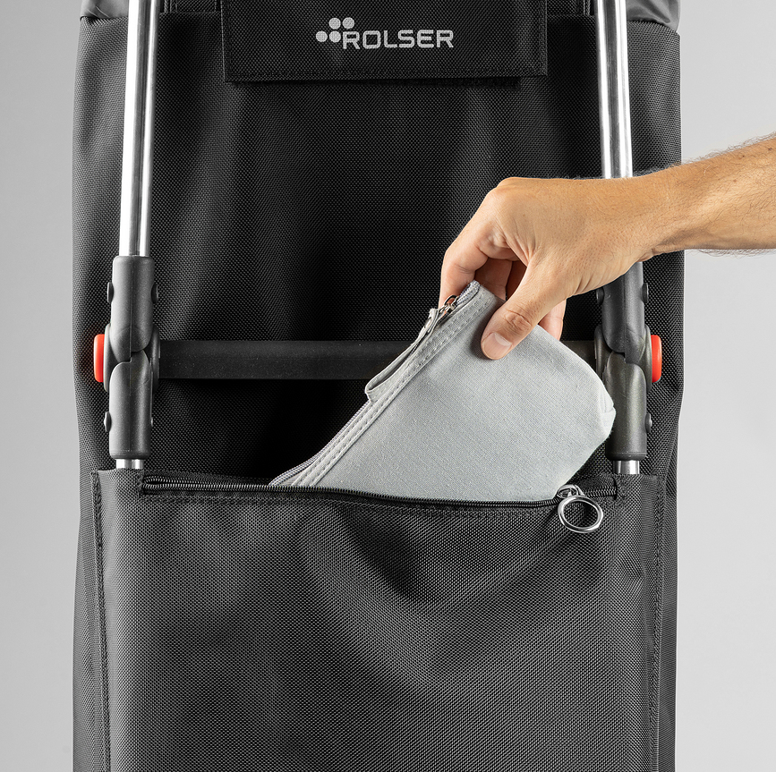 Rolser Big Logic RSG Polar Τρόλεϊ αγορών, πτυσσόμενο, μαύρο