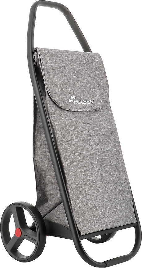 Rolser Com 8 Tweed Chariot de Courses, gris, cadre noir