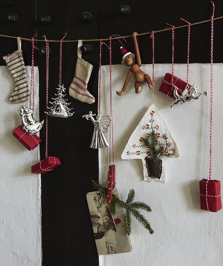 Adorno Navideño Ángel con trompeta Karen Blixen, plateado