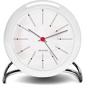 Arne Jacobsen Bankers Table clock white