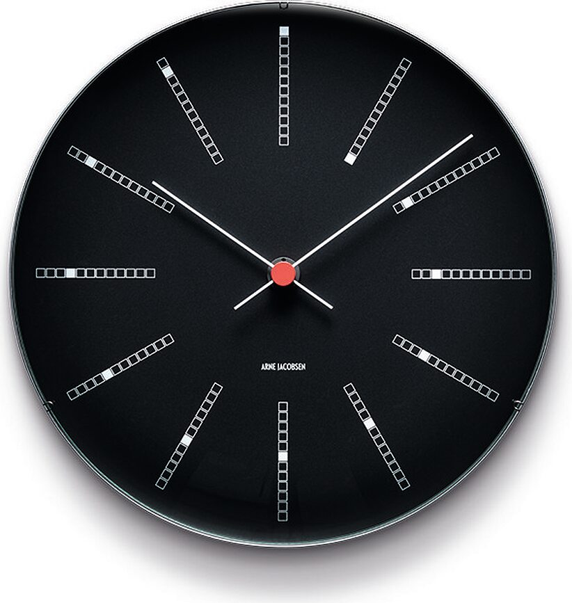 Bankers Horloge murale, noire