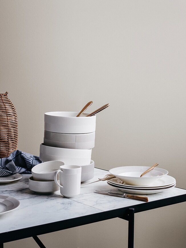 Bol Duet, 13 cm, blanco