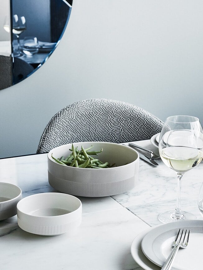 Bol Duet, 13 cm, blanco