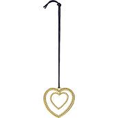 Dekoracja choinkowa Karen Blixen serce z kulek 7 cm złota
