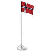 Flaga Norwegii 35 cm