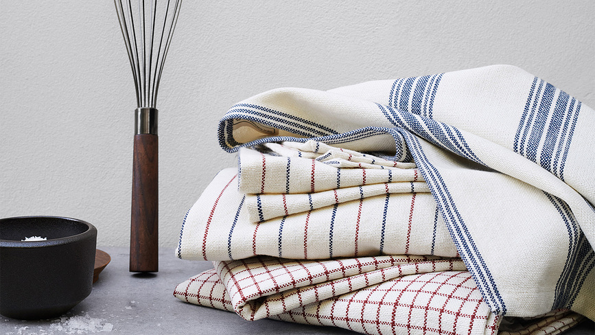 Garn Πετσέτα Κουζίνας καρό, 50 x 70 εκ., τερακότα