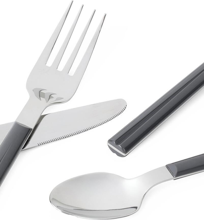 Grand Cru Bistro Couverts, gris, Set 16 pièces