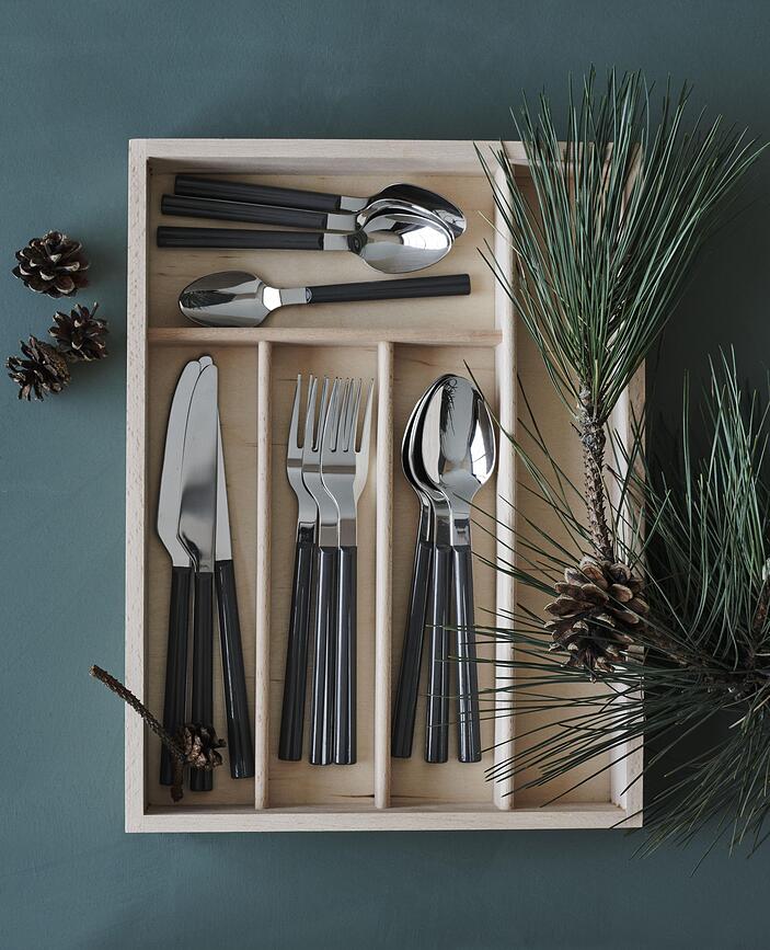 Grand Cru Bistro Couverts, gris, Set 16 pièces