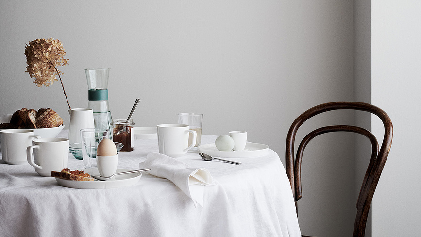 Grand Cru Essentials Assiettes à déjeuner 20,5 cm, blanches, Lot de 4