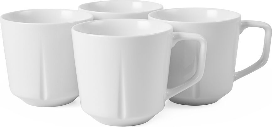 Grand Cru Essentials Tasses 290 ml, blanches, Lot de 4