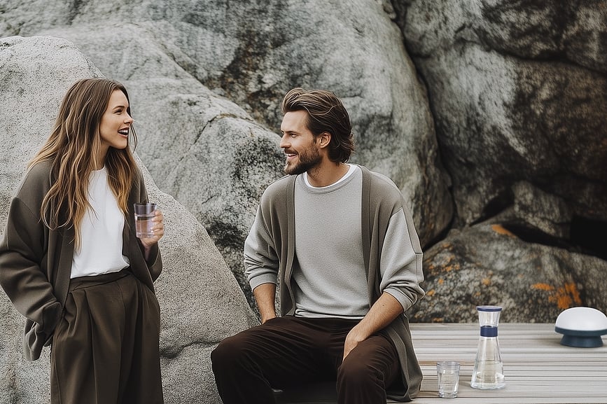 Grand Cru Karafa za vodu 900 ml šumsko zelena