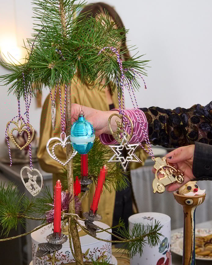 Karen Blixen Božični okrasek avto, 6,5 cm, srebrn