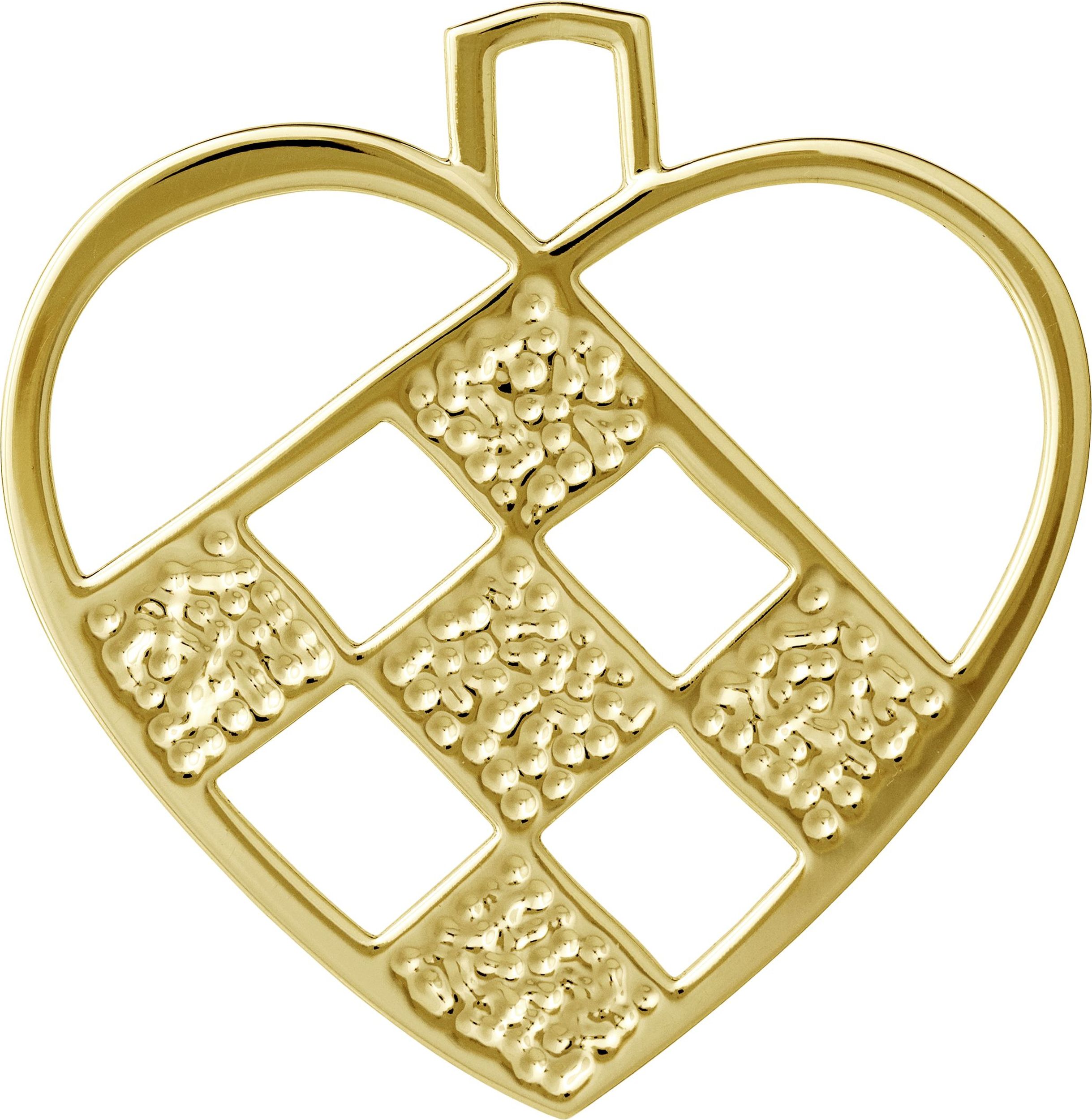 Karen Blixen Christbaumschmuck klein Herz goldfarben