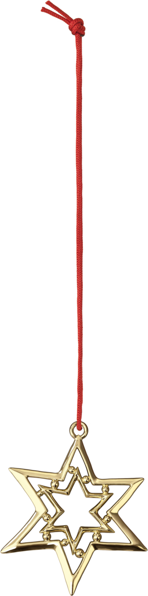 Karen Blixen Christbaumschmuck Stern, 8 cm, gold
