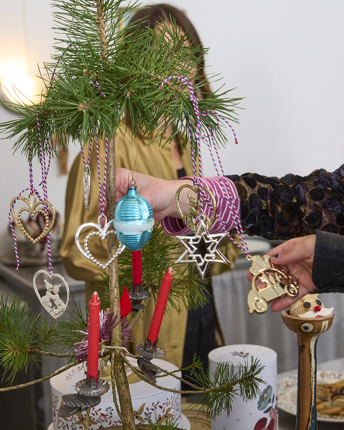 Karen Blixen Χριστουγεννιάτικο Στολίδι Καρδιά, 6,5 cm, χρυσό