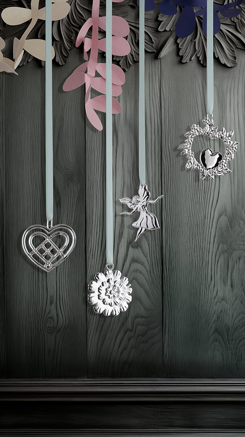 Karen Blixen Κρεμαστό Χριστουγεννιάτικο, λουλούδι, χρυσό