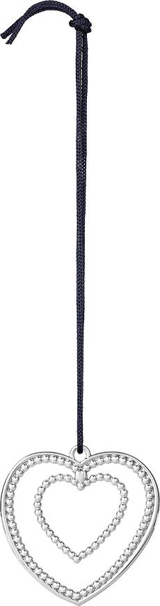 Karen Blixen Okrasek srce, božični, iz kroglic, 7 cm