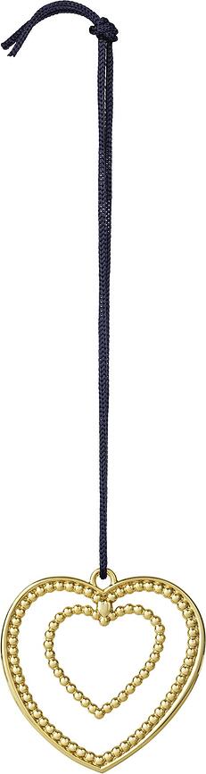 Karen Blixen Okrasek srce, božični, iz kroglic, 7 cm