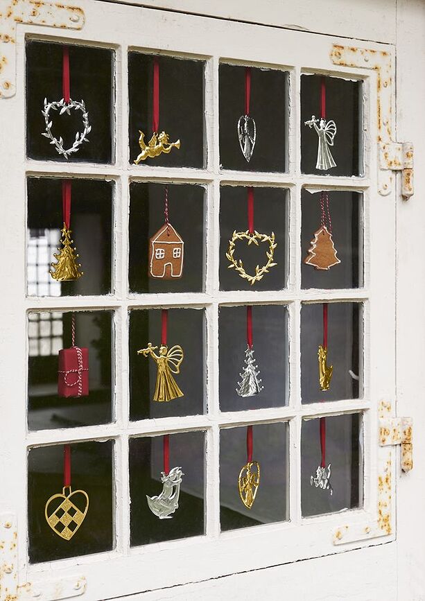 Karen Blixen Ornement de Noël Cœur, petit, doré