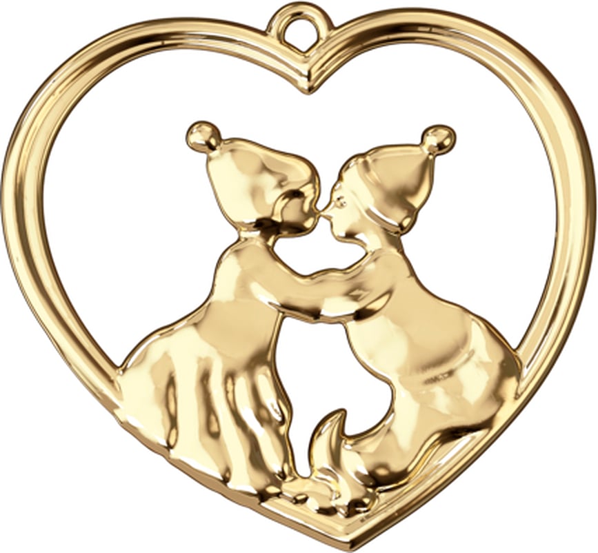 Karen Blixen Ornement de Noël Elfes, 6,5 cm, dorés