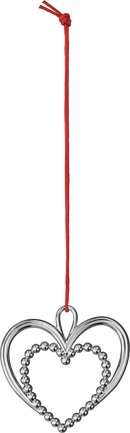 Karen Blixen Στολίδι, χριστουγεννιάτικο, καρδιά, ασημί, 6,5 εκ