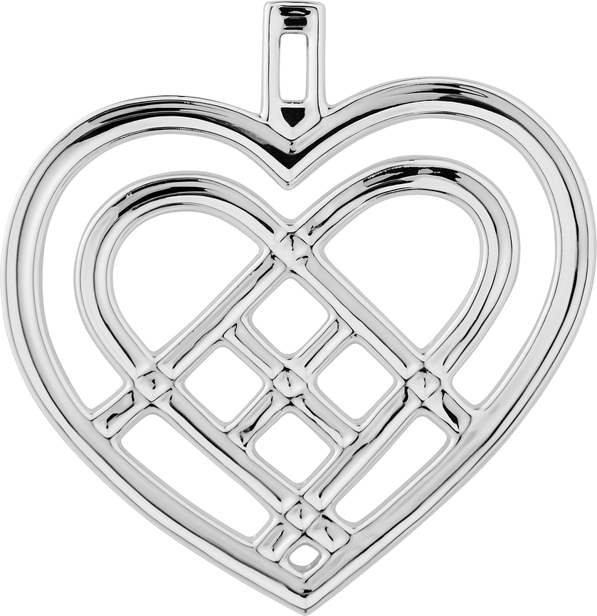 Karen Blixen Božićni Ukras srce zlatni