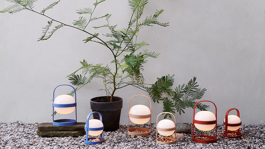 Lámpara solar Soft Spot, 18,5 cm, terracota