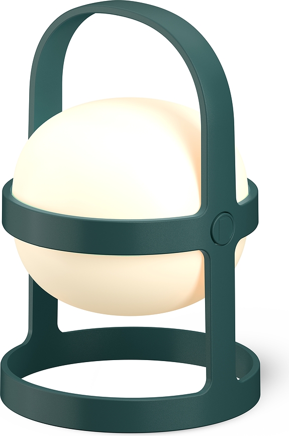 Lámpara solar Soft Spot, 18,5 cm, verde bosque