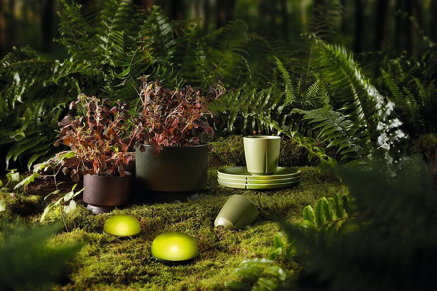 Macetero Rosendahl, 19 cm, verde oscuro