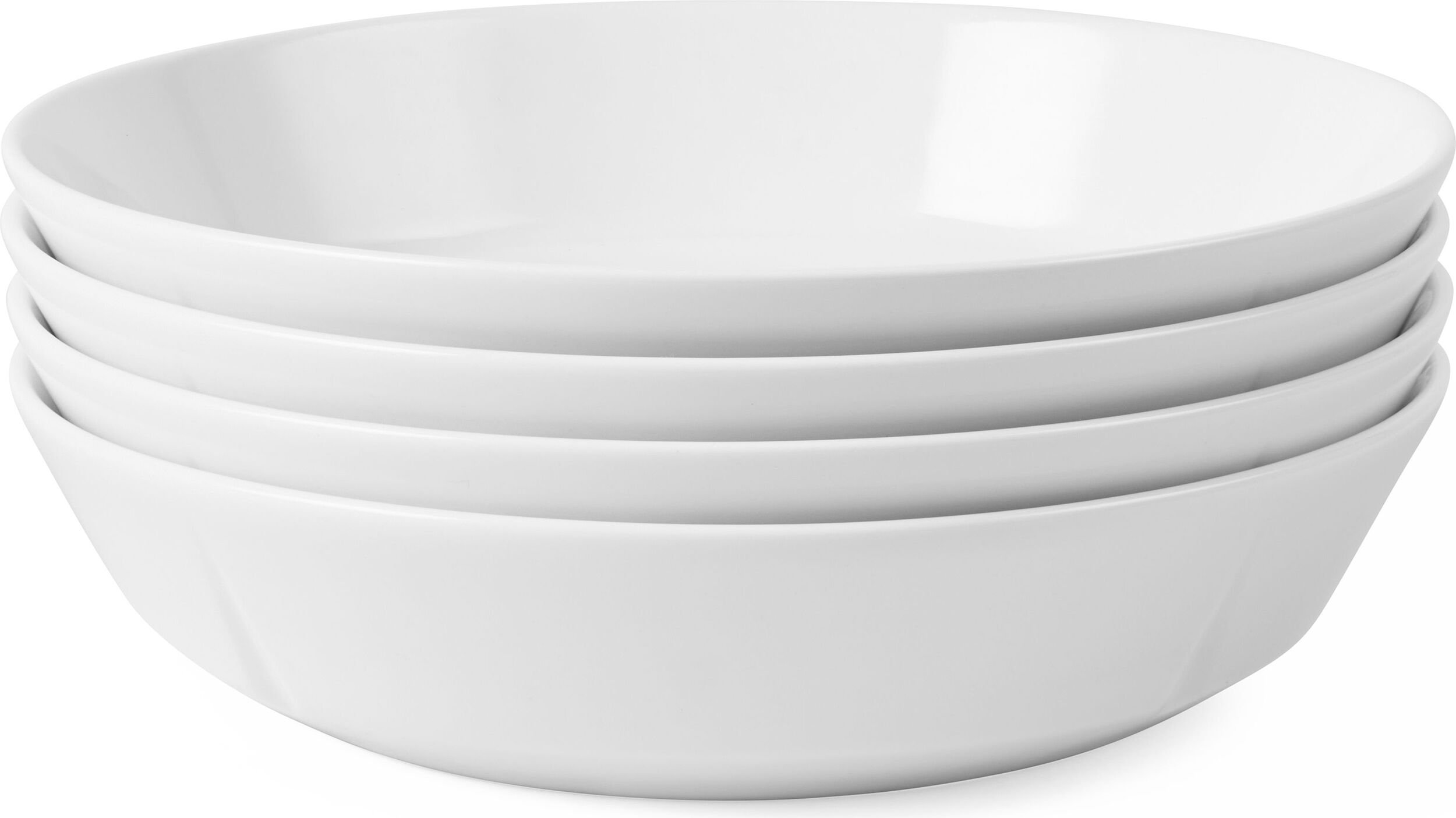 Miski Grand Cru Essentials niskie 21 cm białe 4 szt.