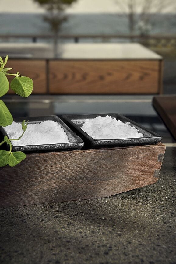 Organizador de Cocina Rå, de madera de fresno