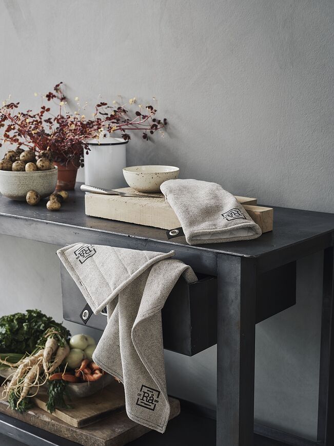 Paño de cocina Rå, 50 x 90 cm, gris