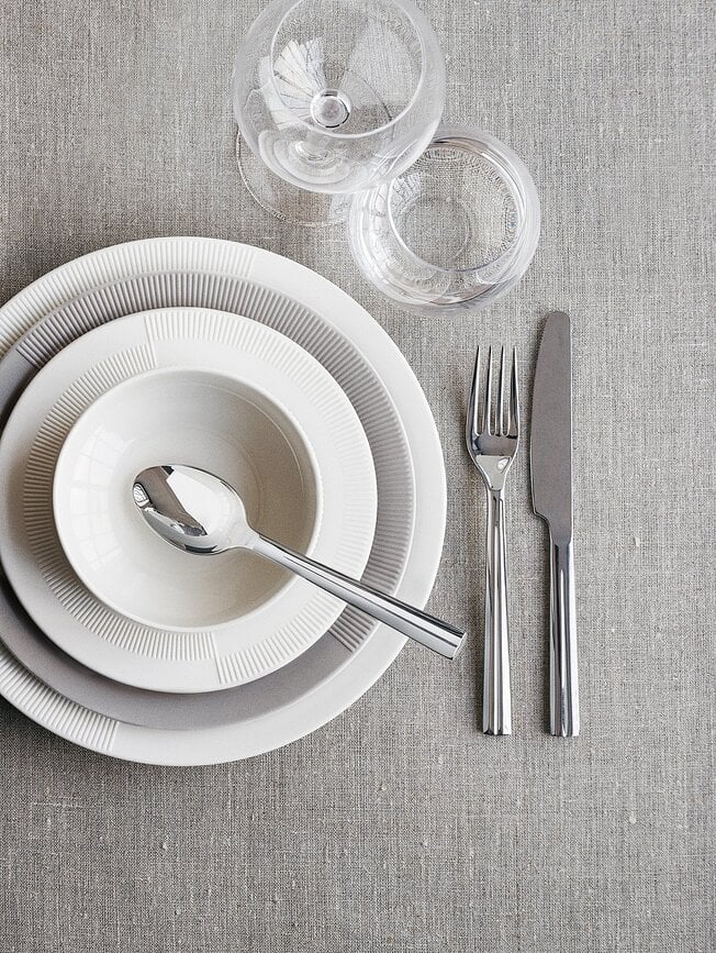 Plato llano Duet 23 cm, gris