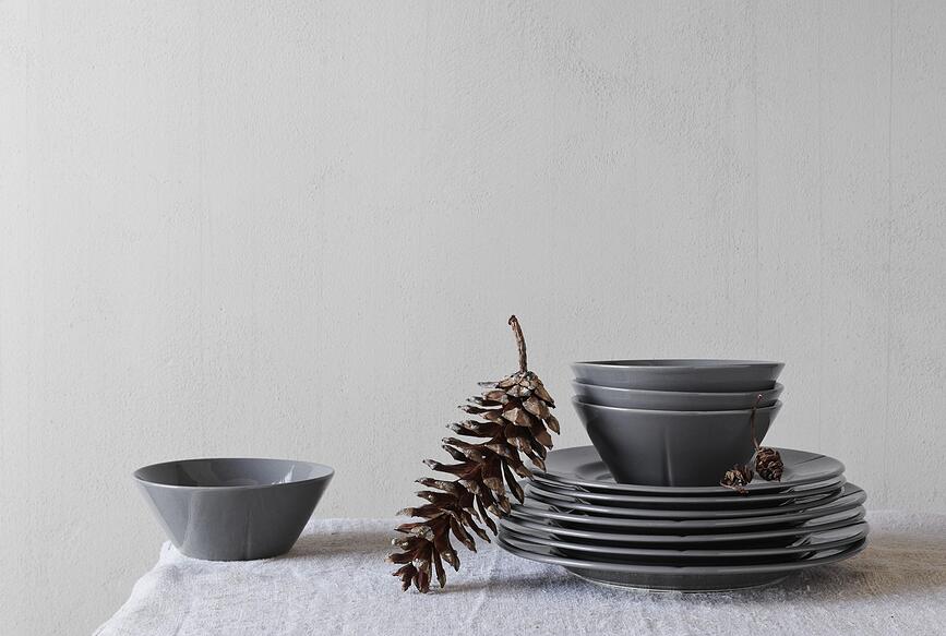 Plato Llano Grand Cru, 27 cm, gris