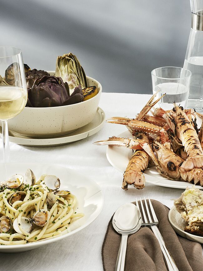 Platos de Desayuno Grand Cru, 23 cm, blancos, 4 unidades