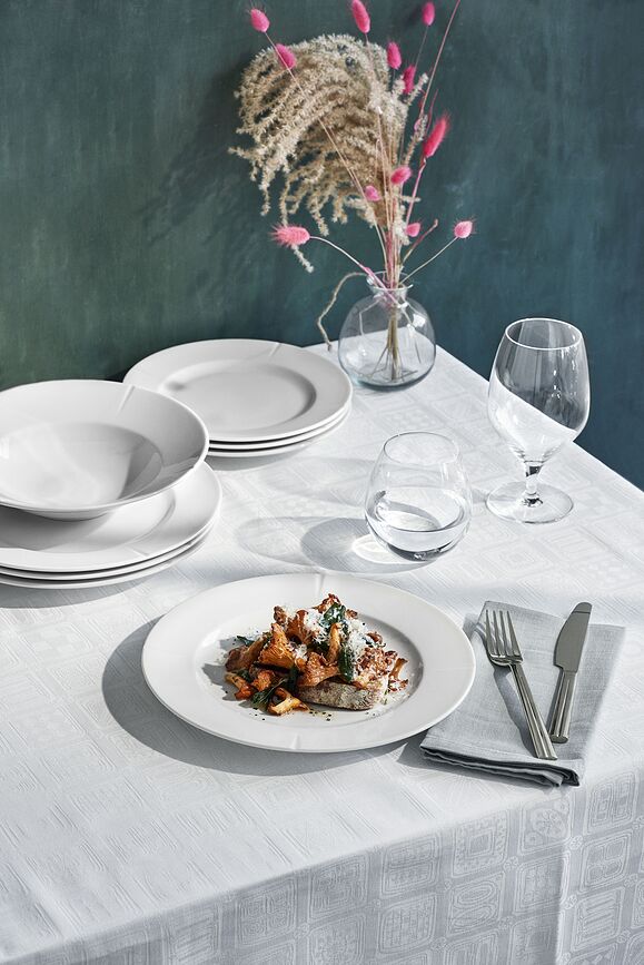 Platos de Desayuno Grand Cru, 23 cm, blancos, 4 unidades