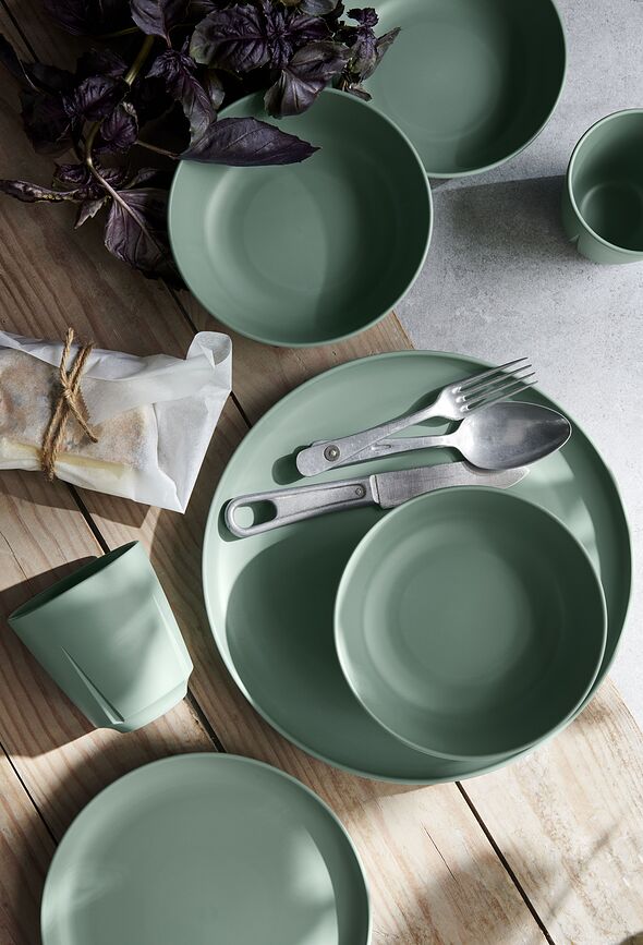 Platos de Desayuno Grand Cru Circular Renew, 19,5 cm, verdes, 2 unidades