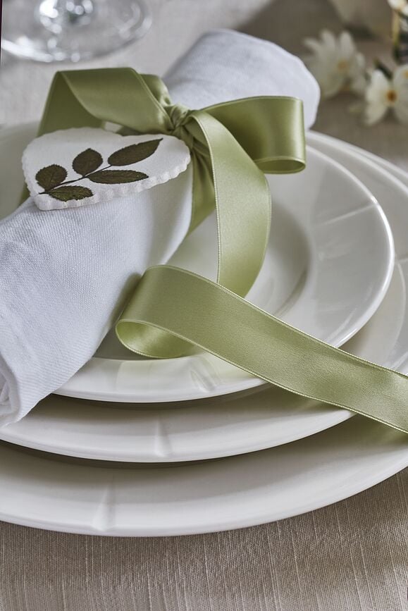 Platos de gres Grand Cru, 27 cm, blancos, 4 unidades