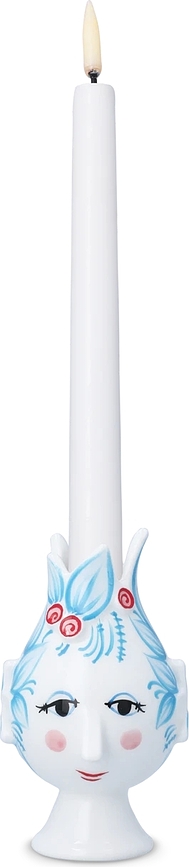 Portacandela per candela classica Titania 11,5 cm, azzurro
