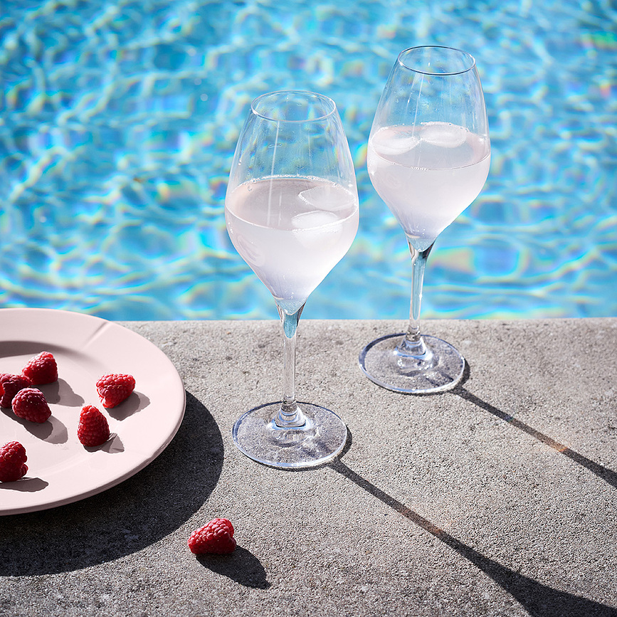 Premium Glass Flûtes à Champagne 370 ml, Lot de 2