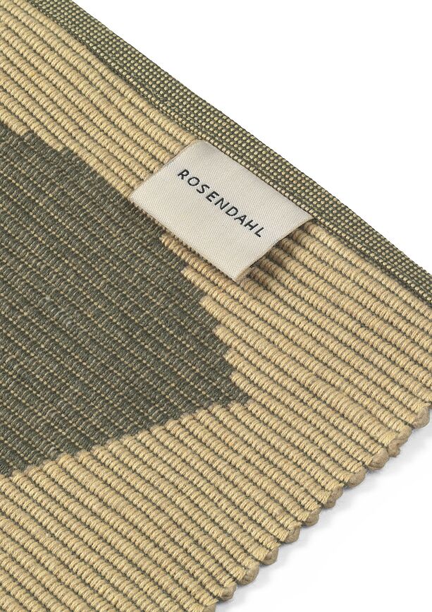 Mantel individual Outdoor Natura, 30 x 43 cm, verde y beige