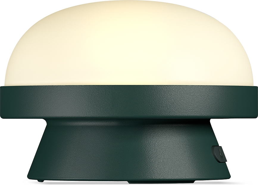 Soft Spot Dots Lampe solaire, 21 cm, vert forêt