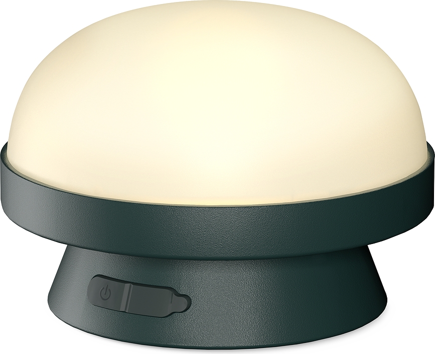 Soft Spot Dots Lampe solaire, 21 cm, vert forêt