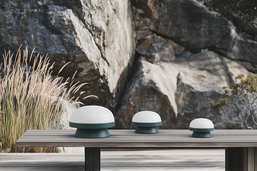 Soft Spot Dots Solarna svetilka, 21 cm, gozdno zelena