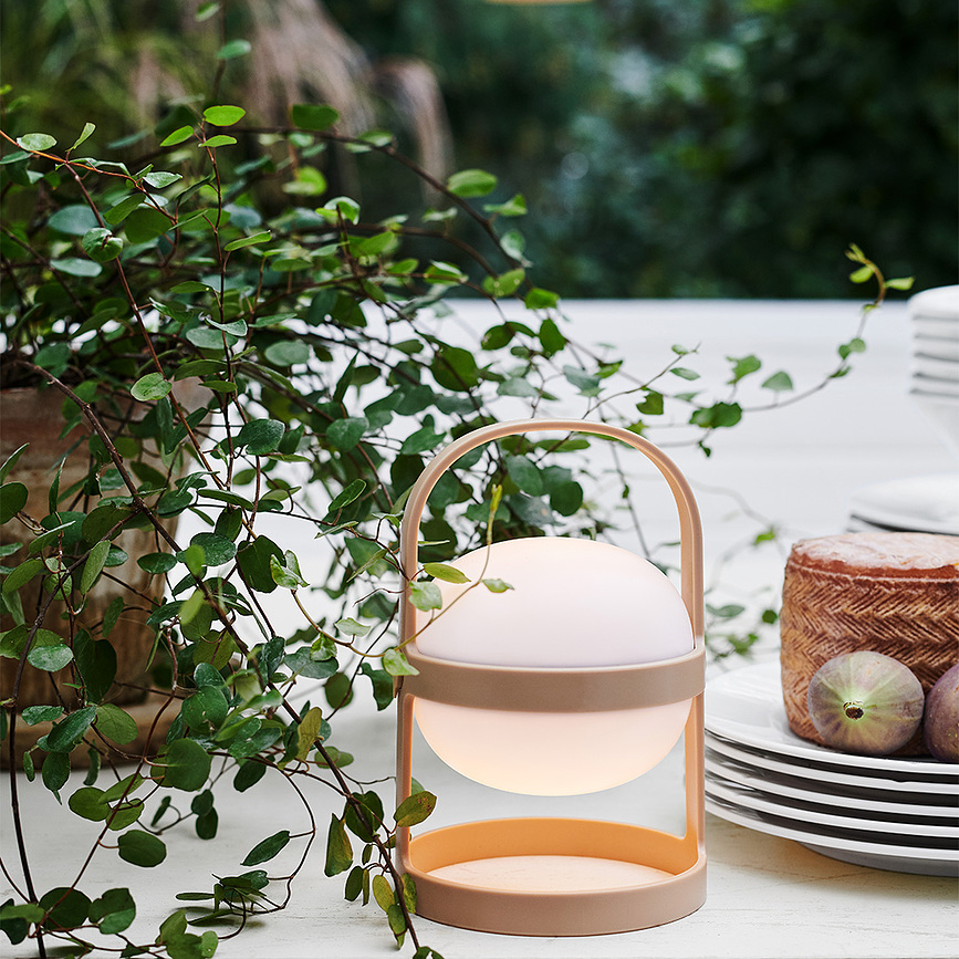 Soft Spot Lampa solarna 18,5 cm bež žuta